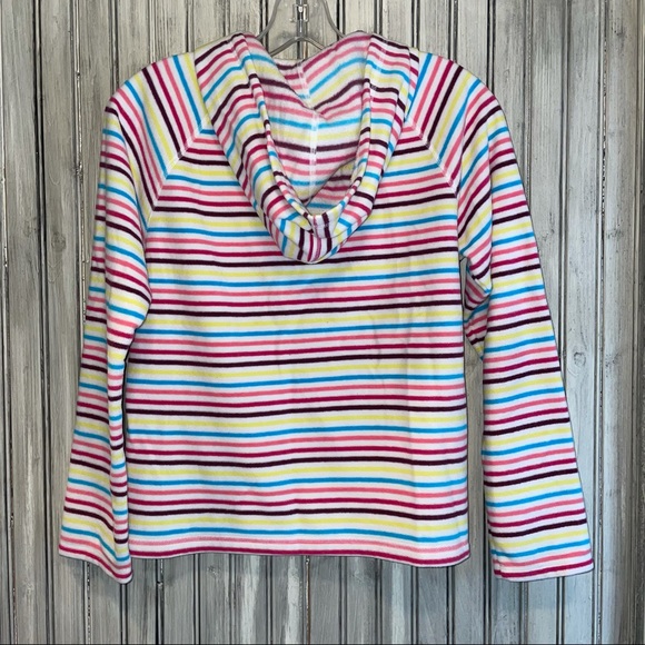 North Face Striped Fleece Hoodie - Picture 2 of 6